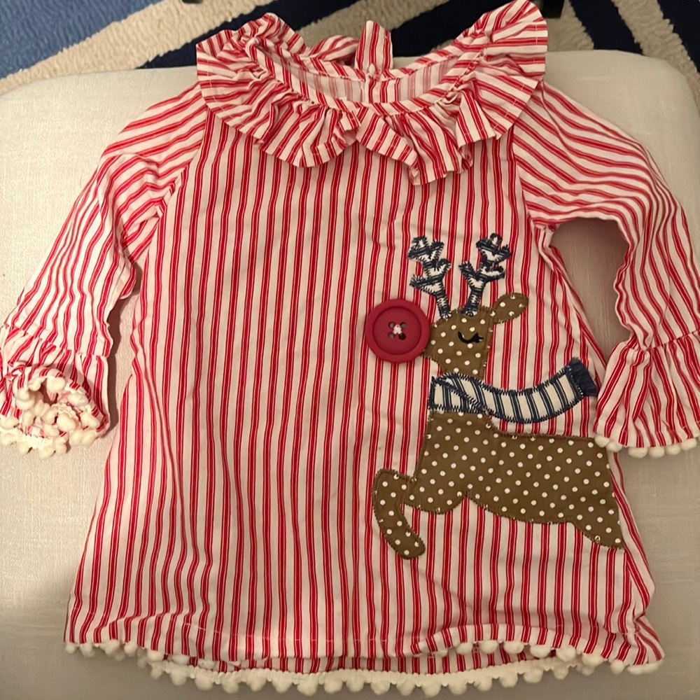 Adorable mud pie Christmas dress, size 6-9 months